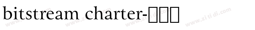 bitstream charter字体转换